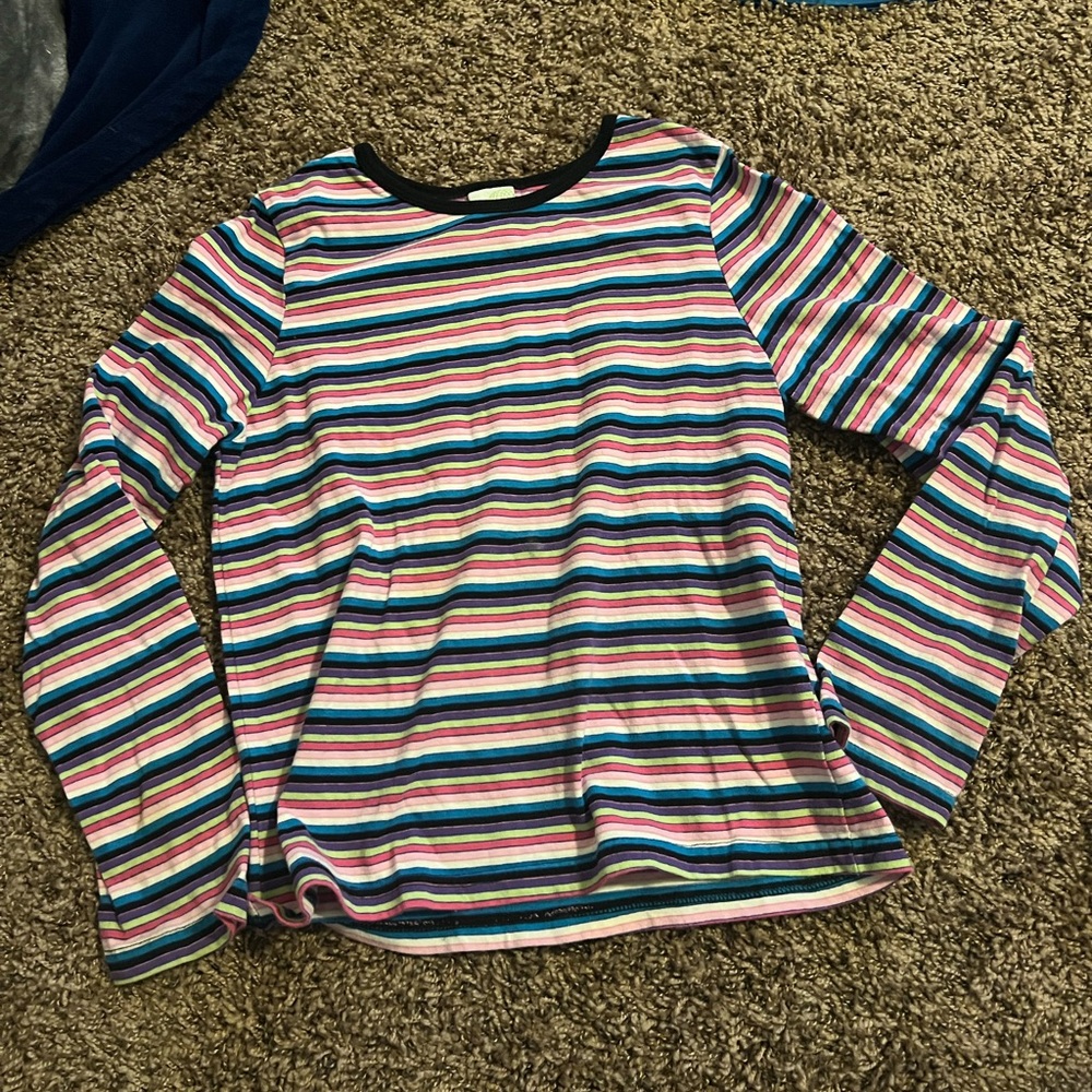 3 for $12 Colorful striped long sleeve shirt